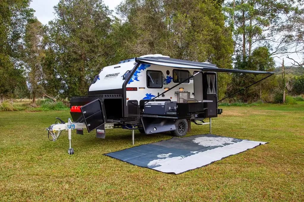 NORCA-16 at camp, doorside with kitchen open